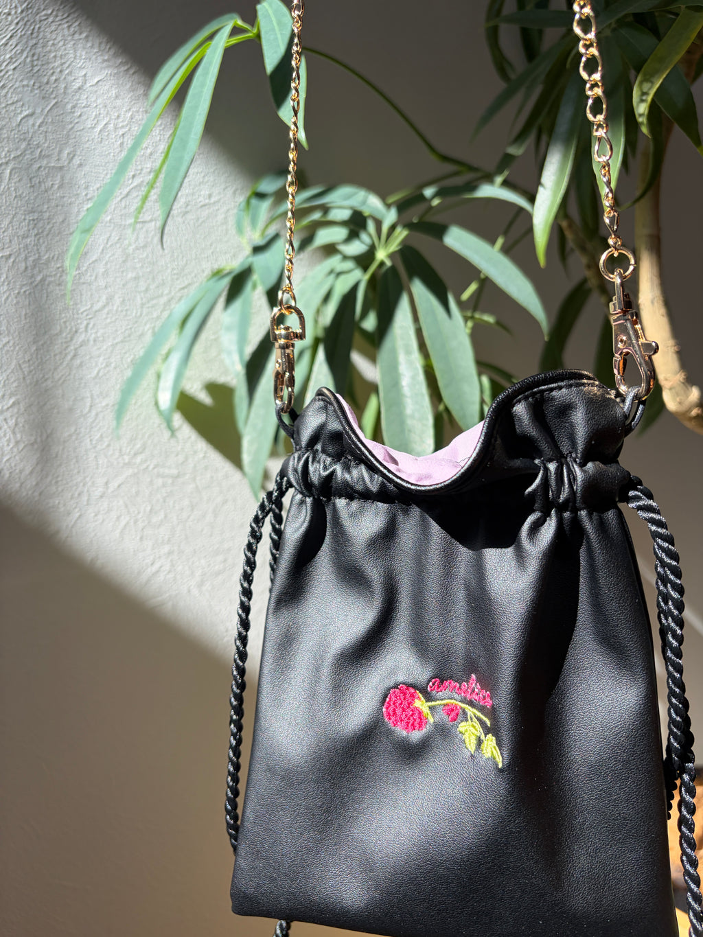 【ラズベリー・ア・ラ・モード】 刺繍バッグ