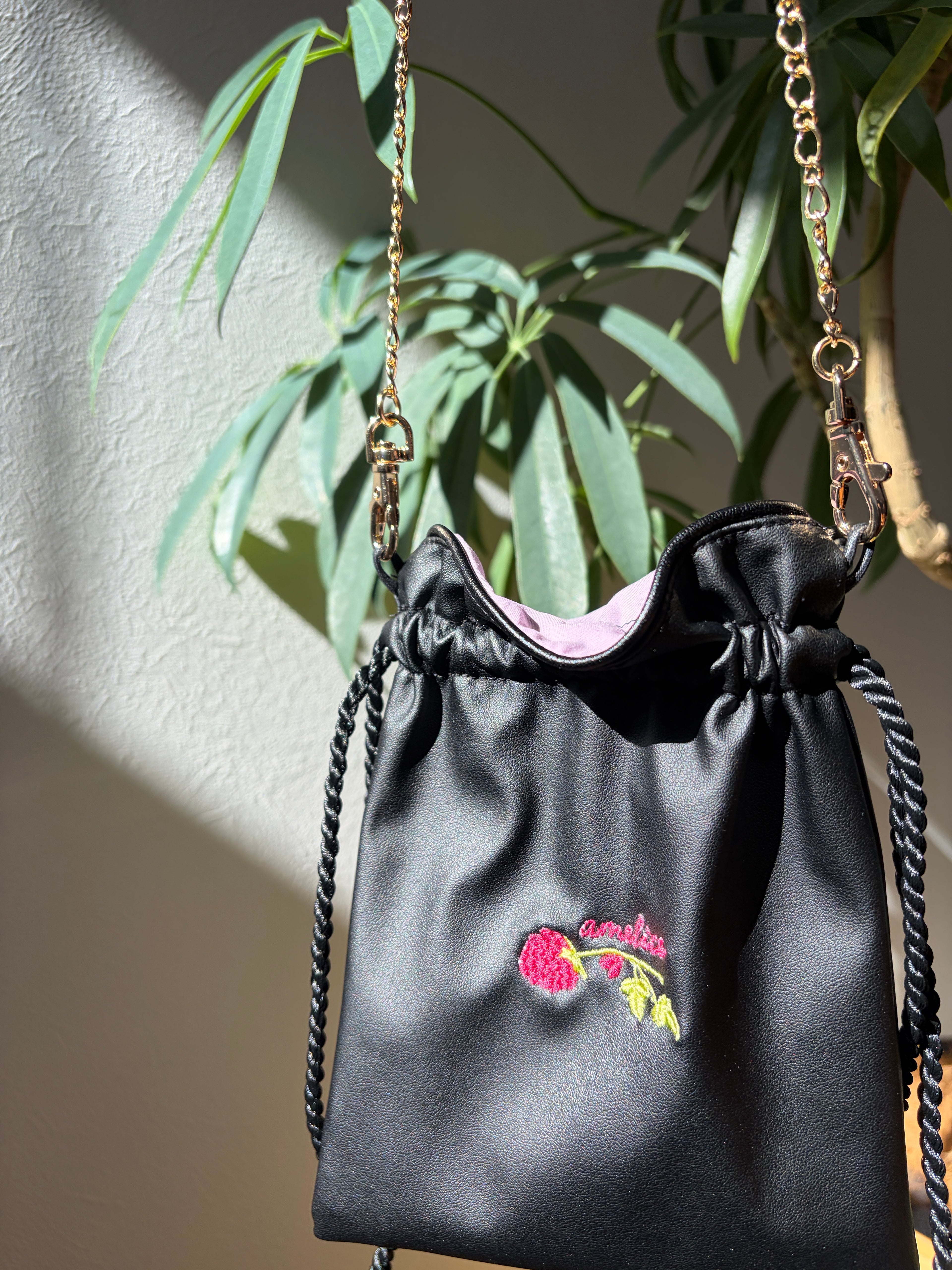 【ラズベリー・ア・ラ・モード】 刺繍バッグ