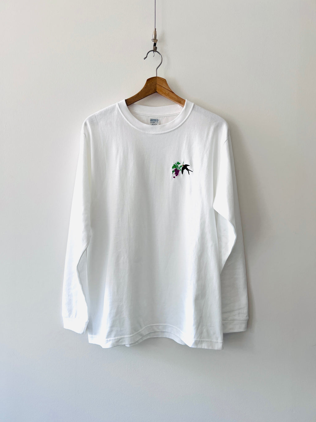 【つばめと葡萄】長袖Tシャツ