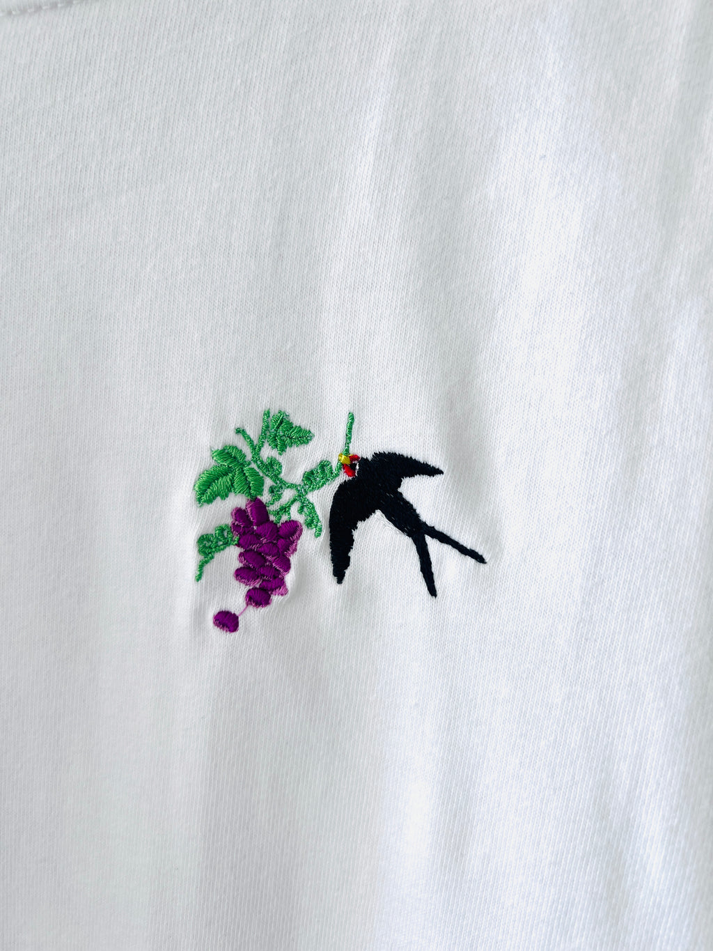 【つばめと葡萄】長袖Tシャツ