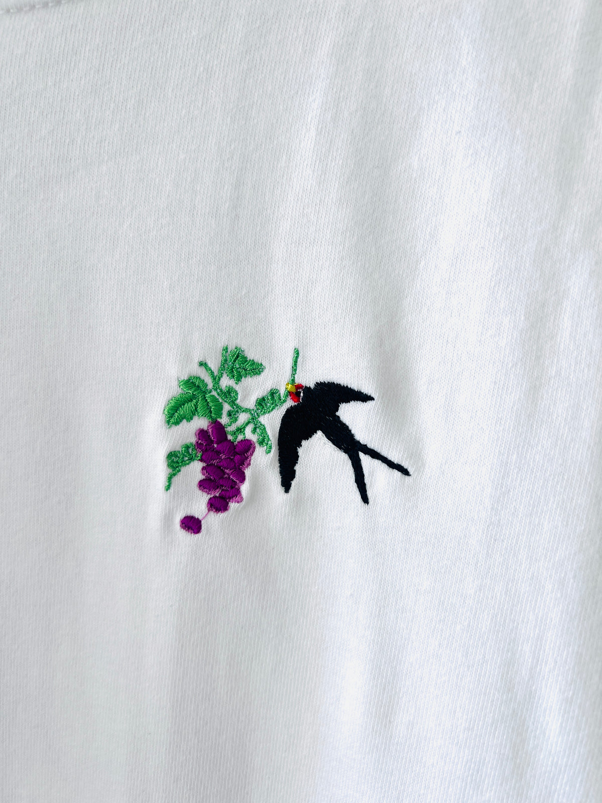 【つばめと葡萄】長袖Tシャツ
