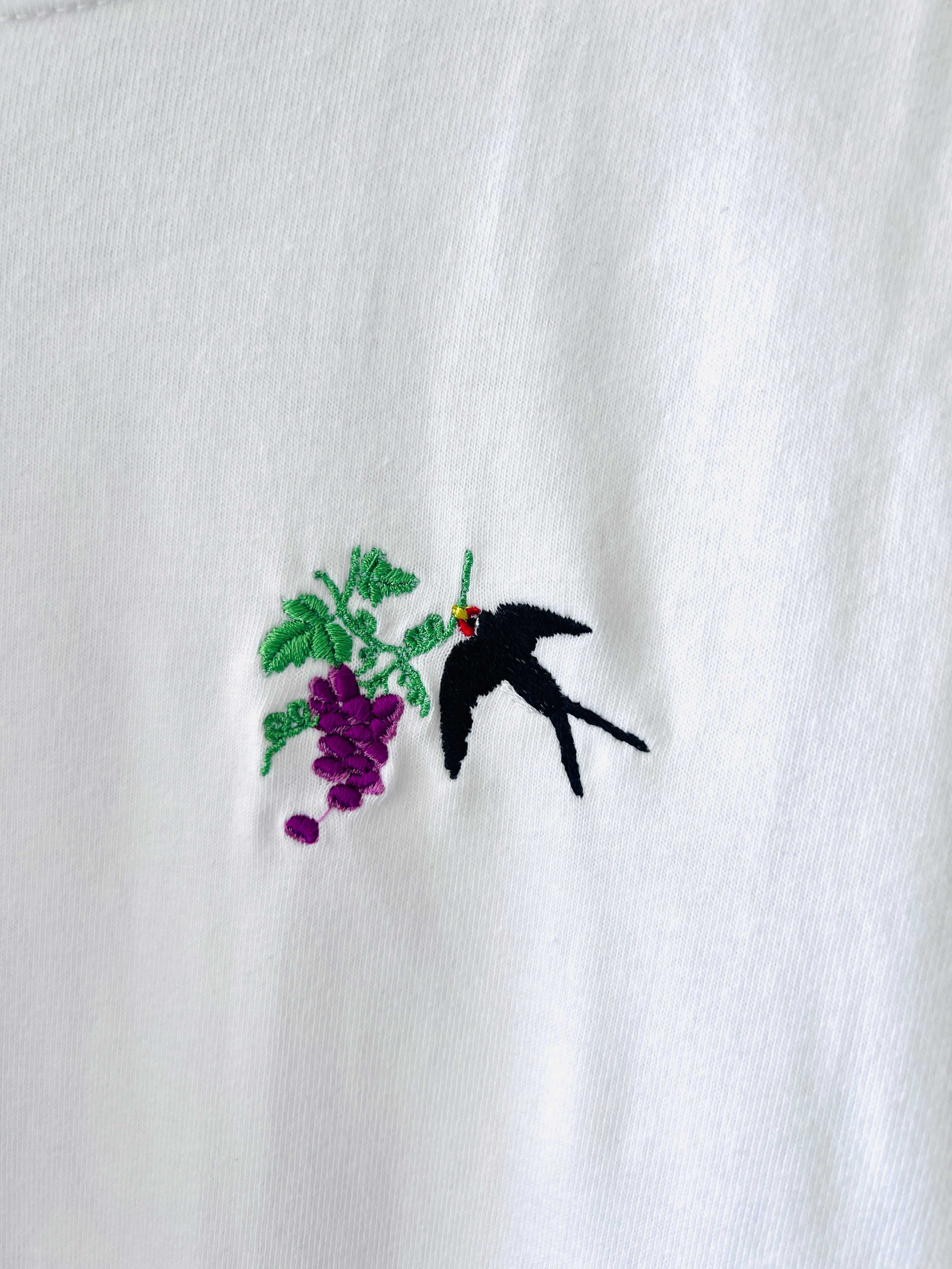 【つばめと葡萄】長袖Tシャツ