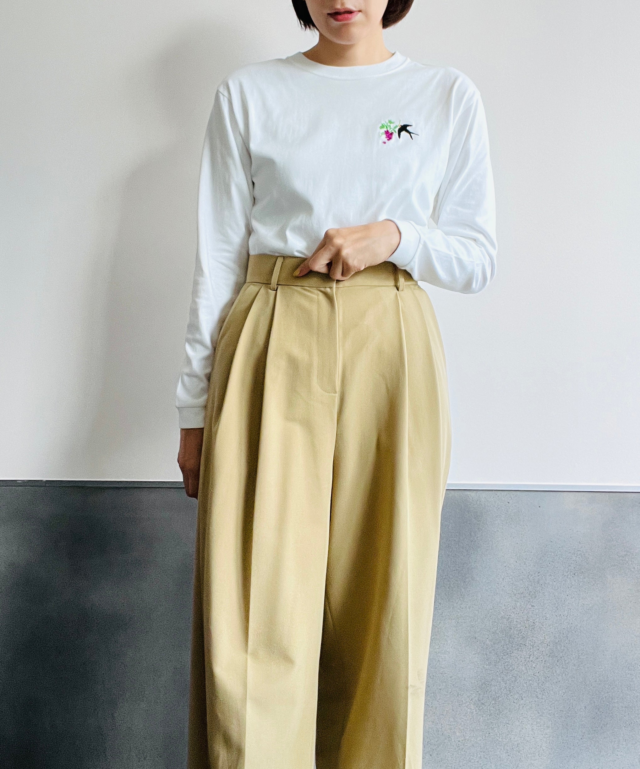 【つばめと葡萄】長袖Tシャツ