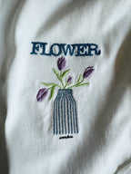 【チューリップ刺繍】長袖Tシャツ