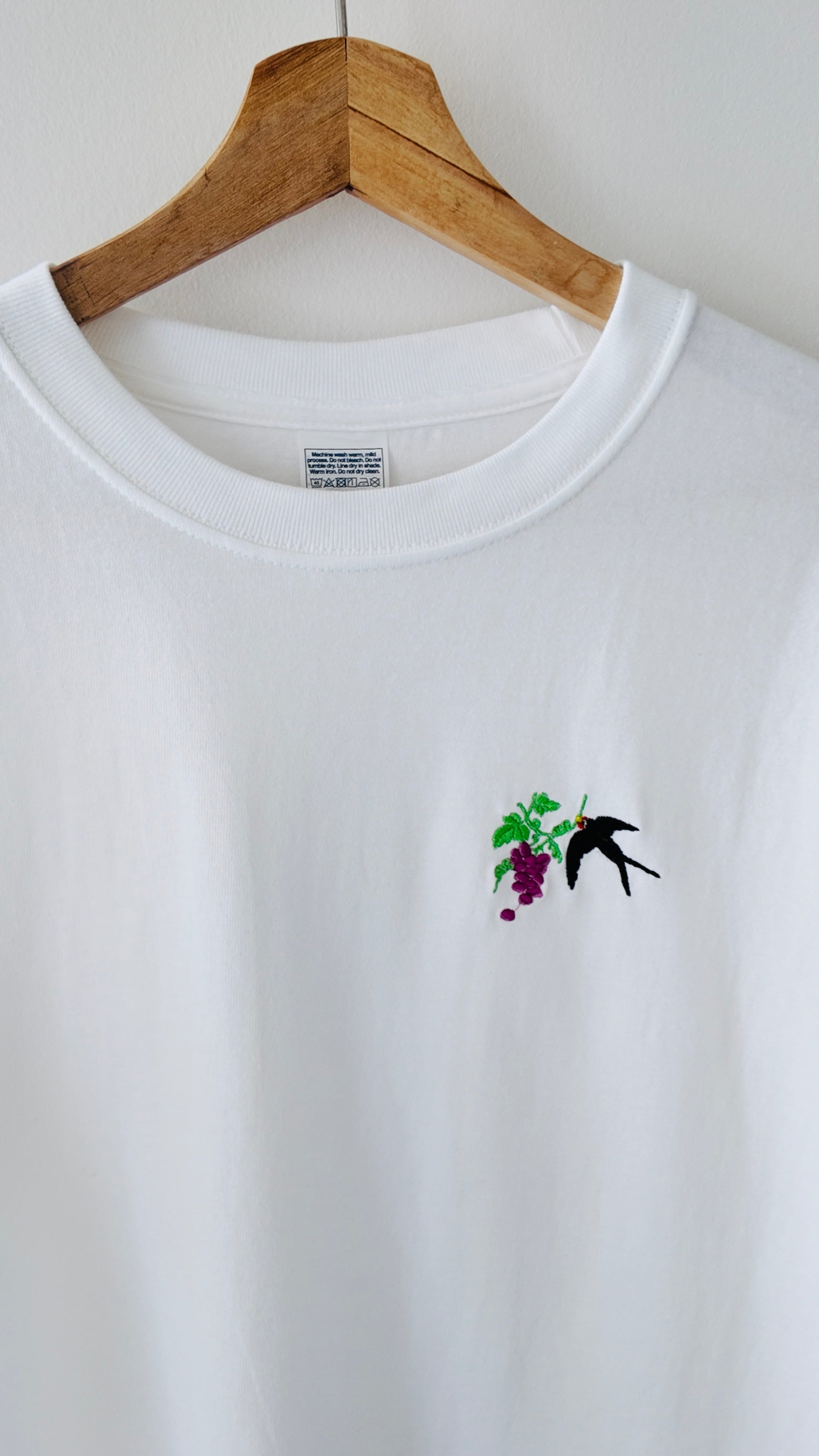 【つばめと葡萄】長袖Tシャツ