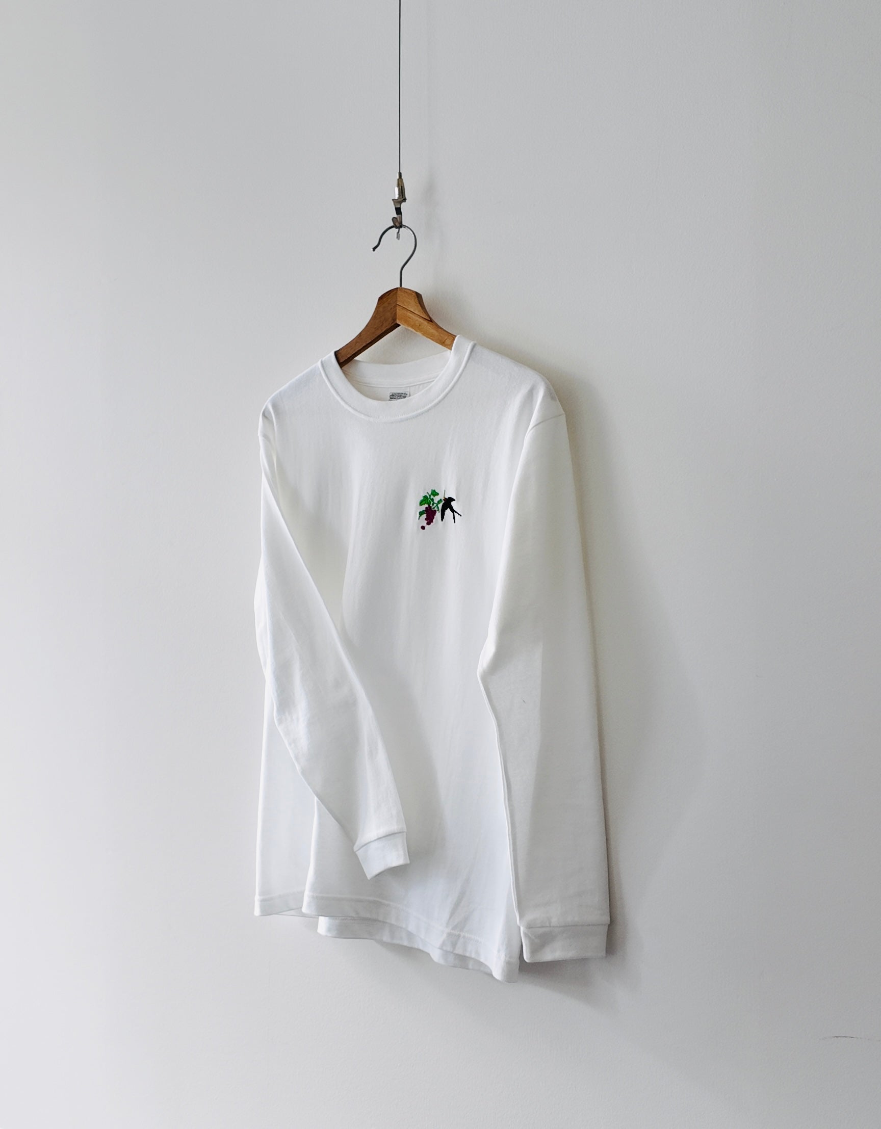 【つばめと葡萄】長袖Tシャツ