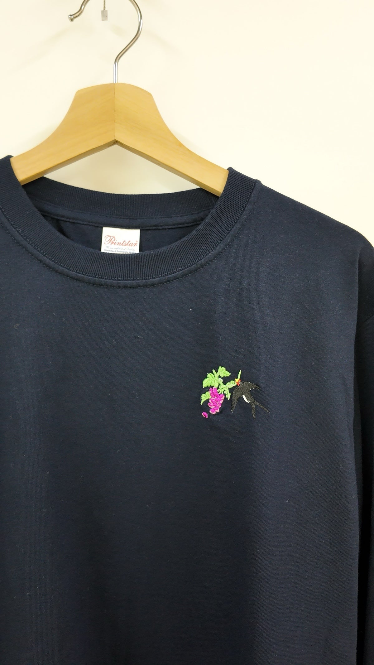 【つばめと葡萄】長袖Tシャツ